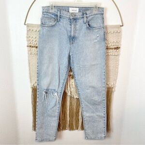 Current Elliott The Vintage Crop Light Wash Jeans 27